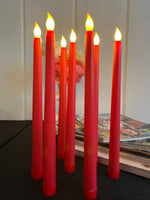 Red Tapered Candles