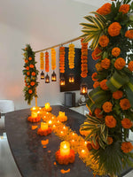 Table Decor Set with LED Tea Lights