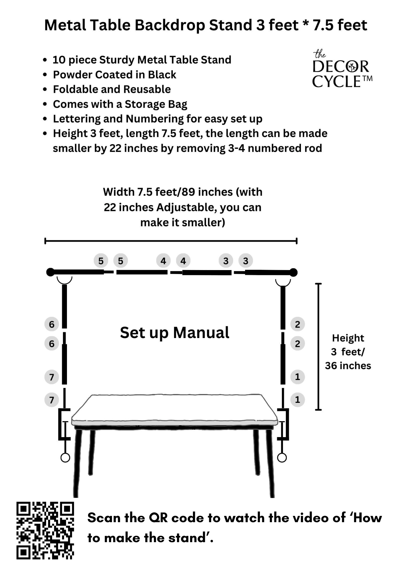 DIY Table stand – The Decor Cycle