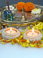 Pearl Diyas (set of 4) - The Decor Cycle