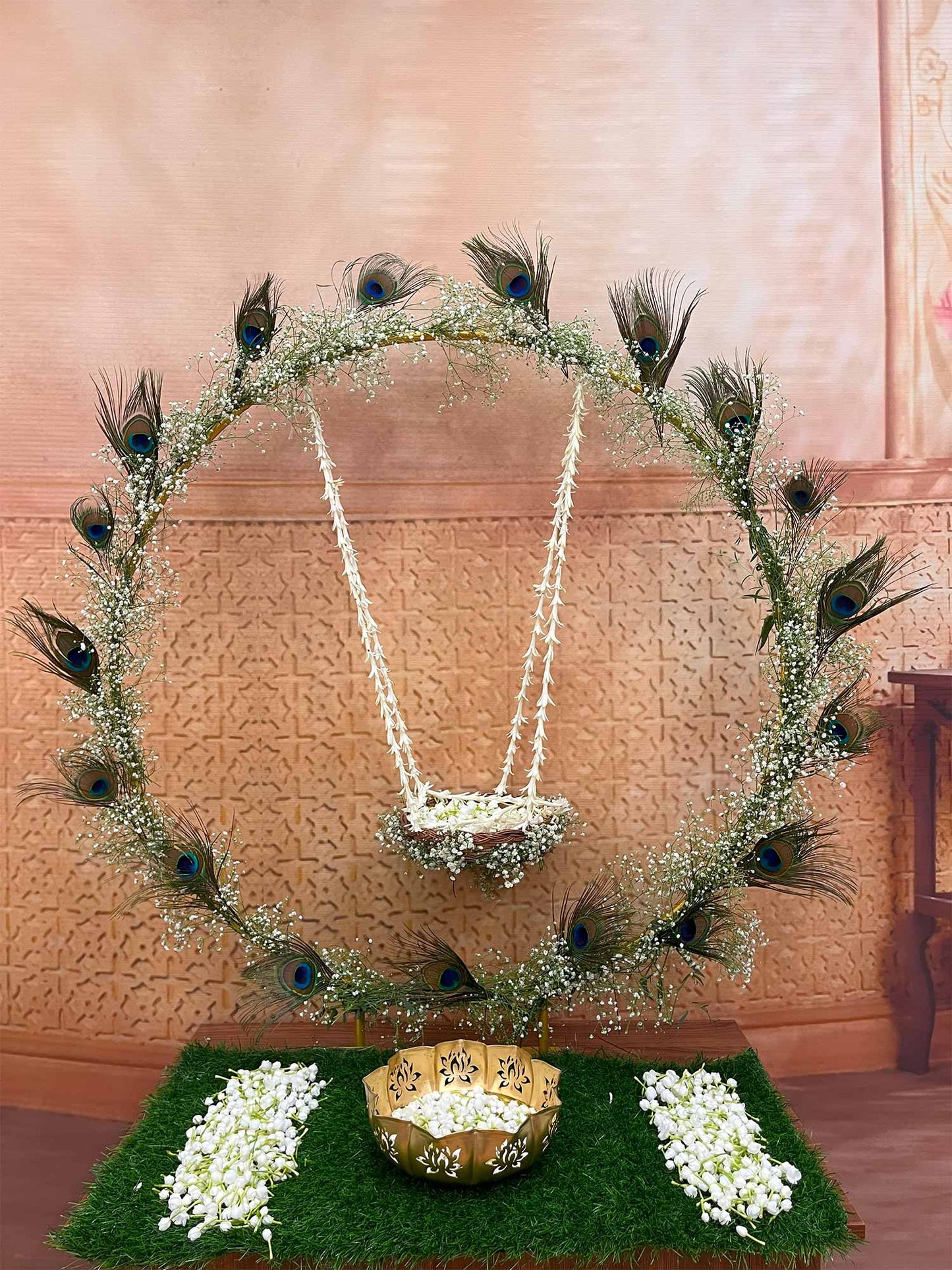 Peacock Circle Decor Set