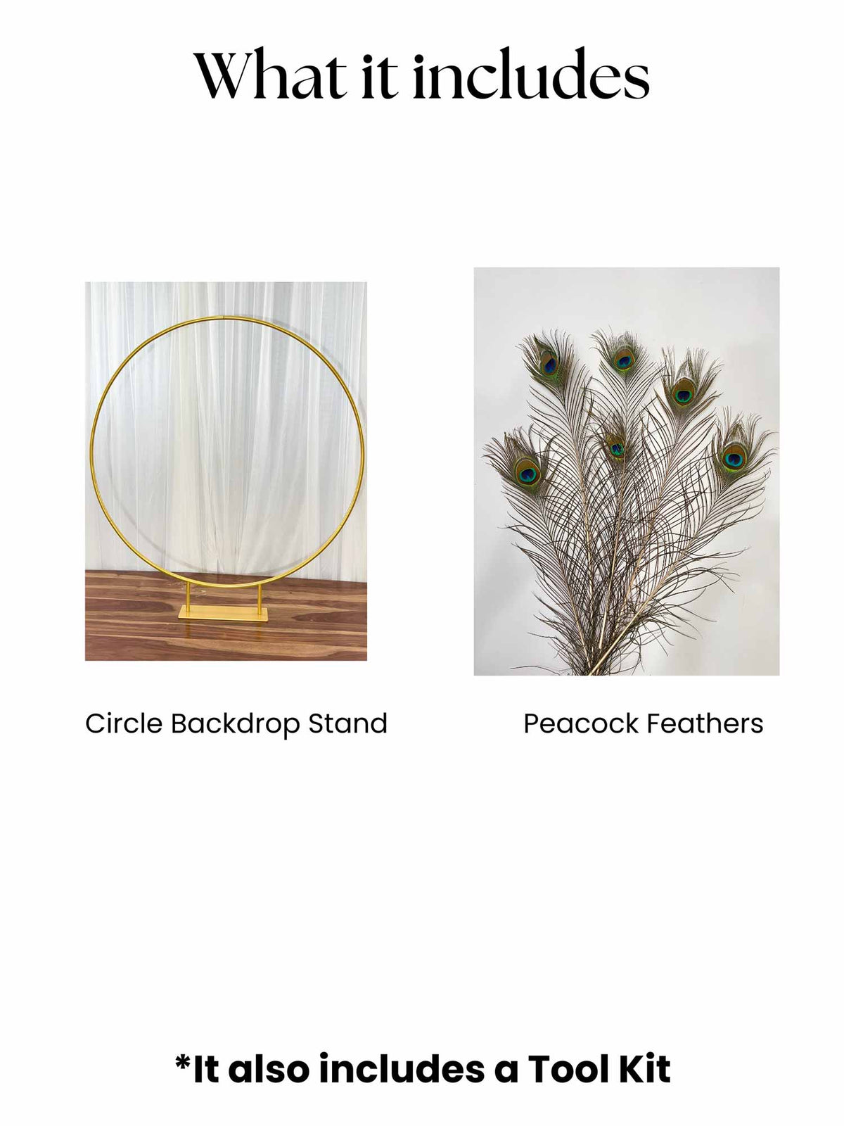 Peacock Circle Decor Set