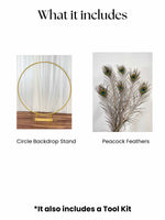 Peacock Circle Decor Set