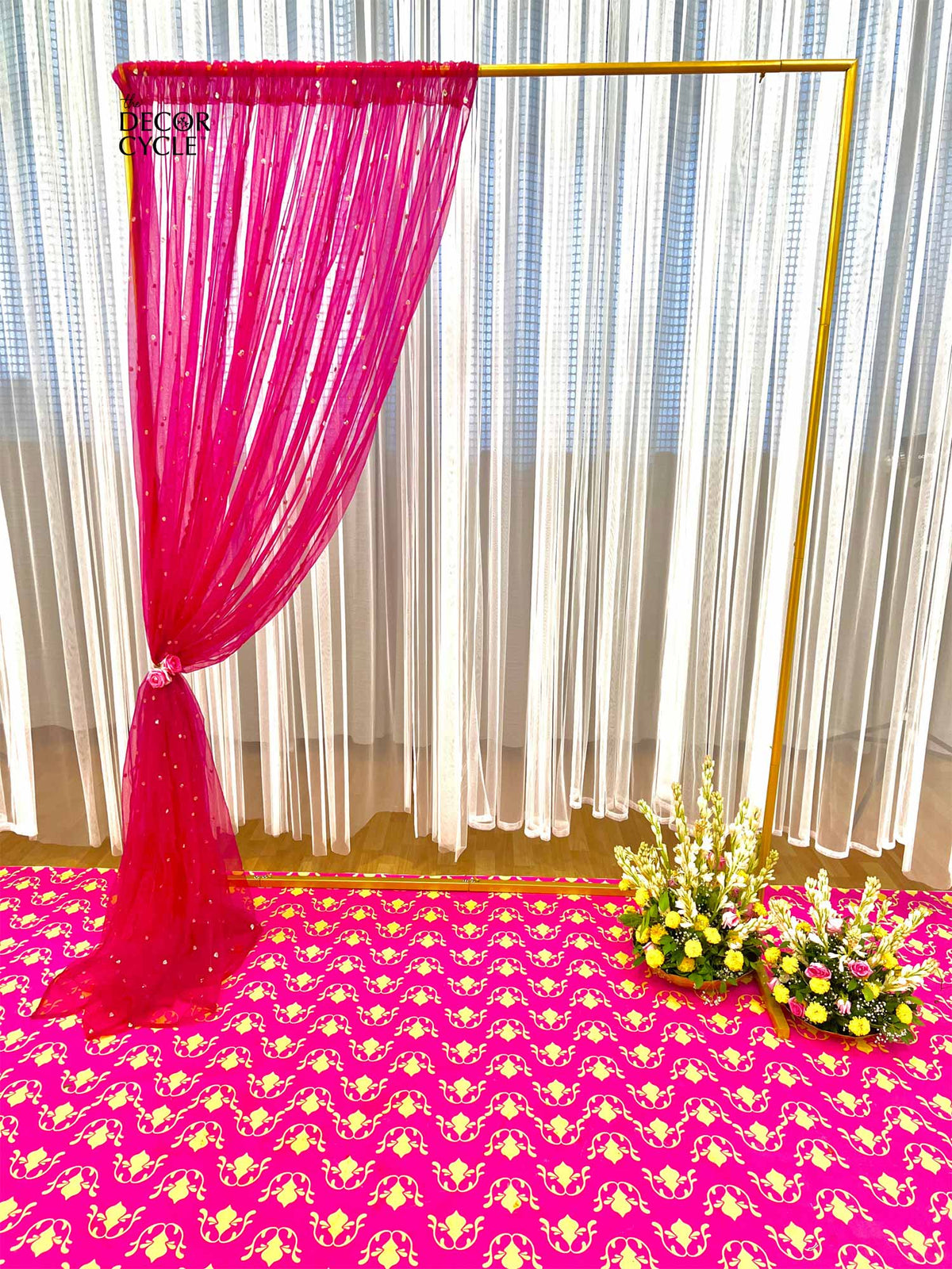 Sheer Pink Drape - The Decor Cycle