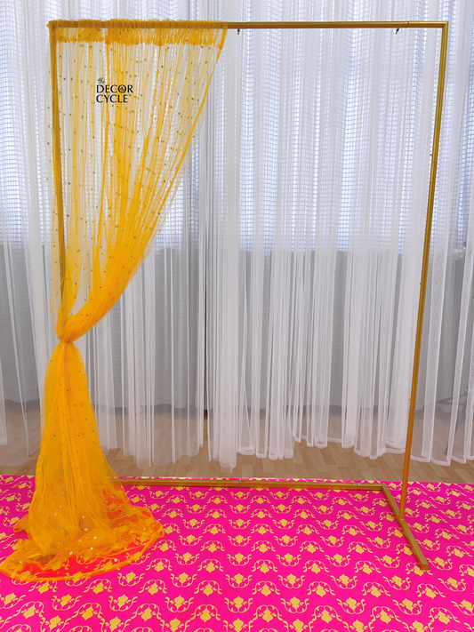 Sheer Yellow Drape