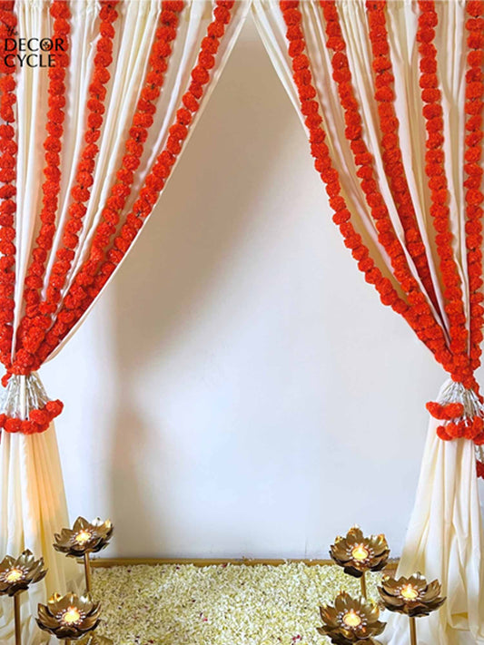 Orange Marigold Decor Set - The Decor Cycle