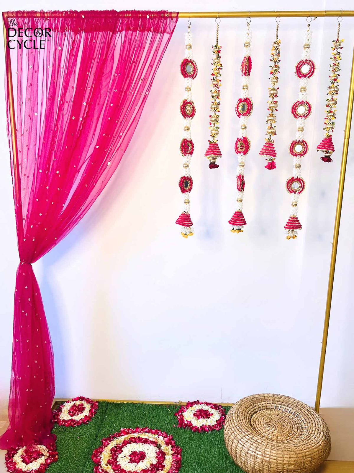 Pink Tassels Garland Set - The Decor Cycle