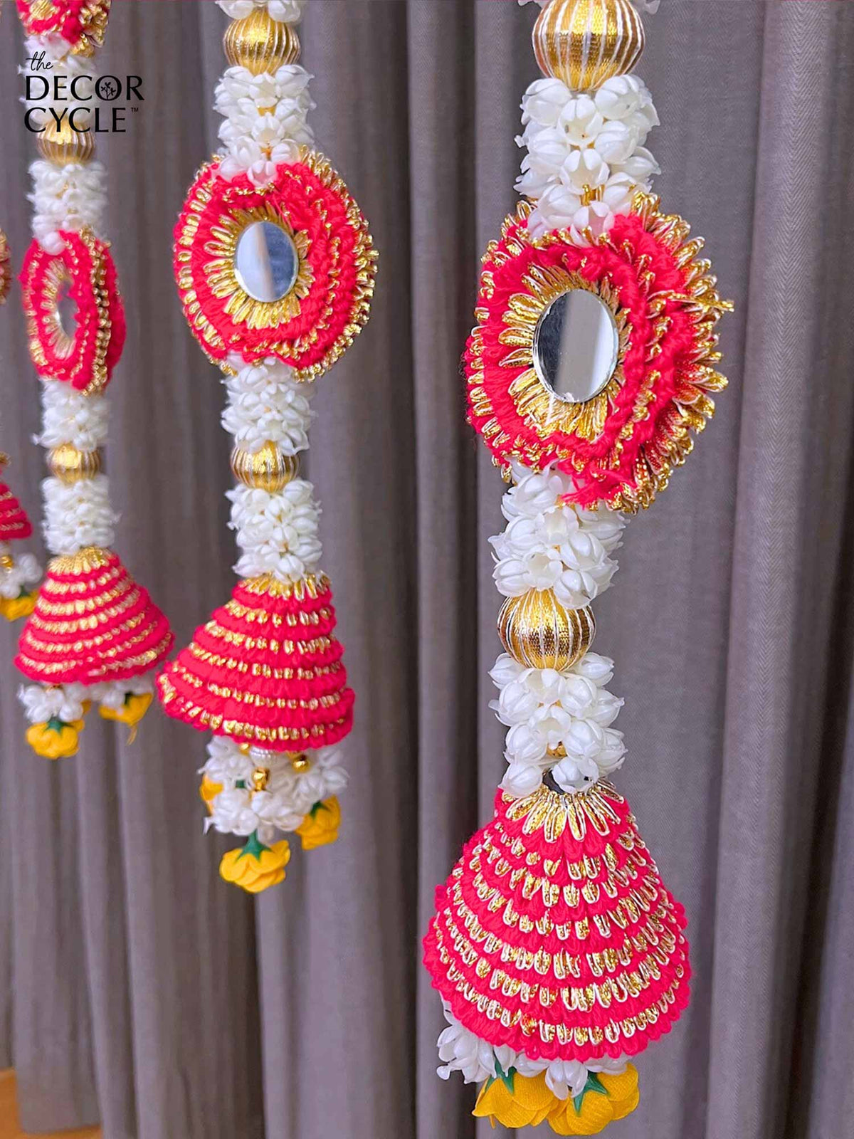 Cone Mirror Tassles (Big) - The Decor Cycle