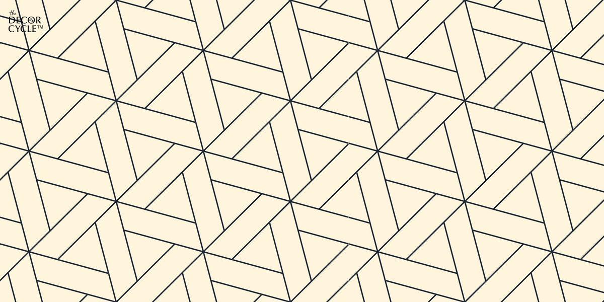 Beige Geometric Flex - The Decor Cycle