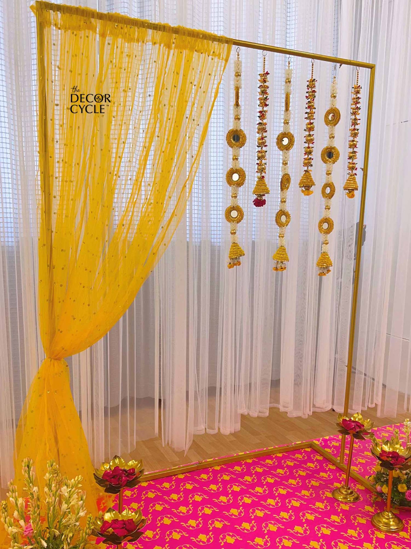 Yellow Tassels Garland Set - The Decor Cycle