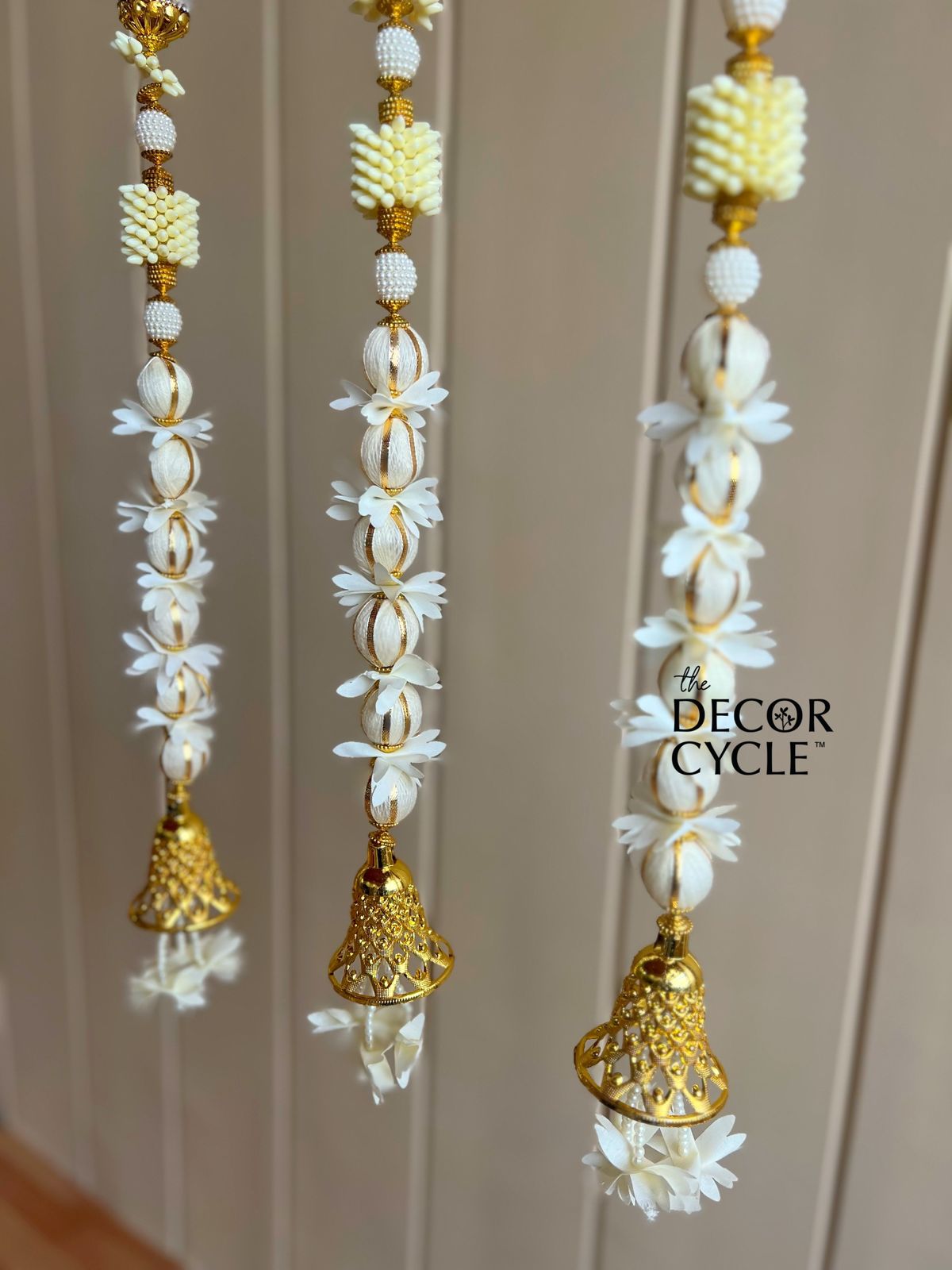 White and Golden Tassels