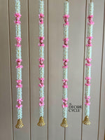 White and Pink Tassels - The Decor Cycle