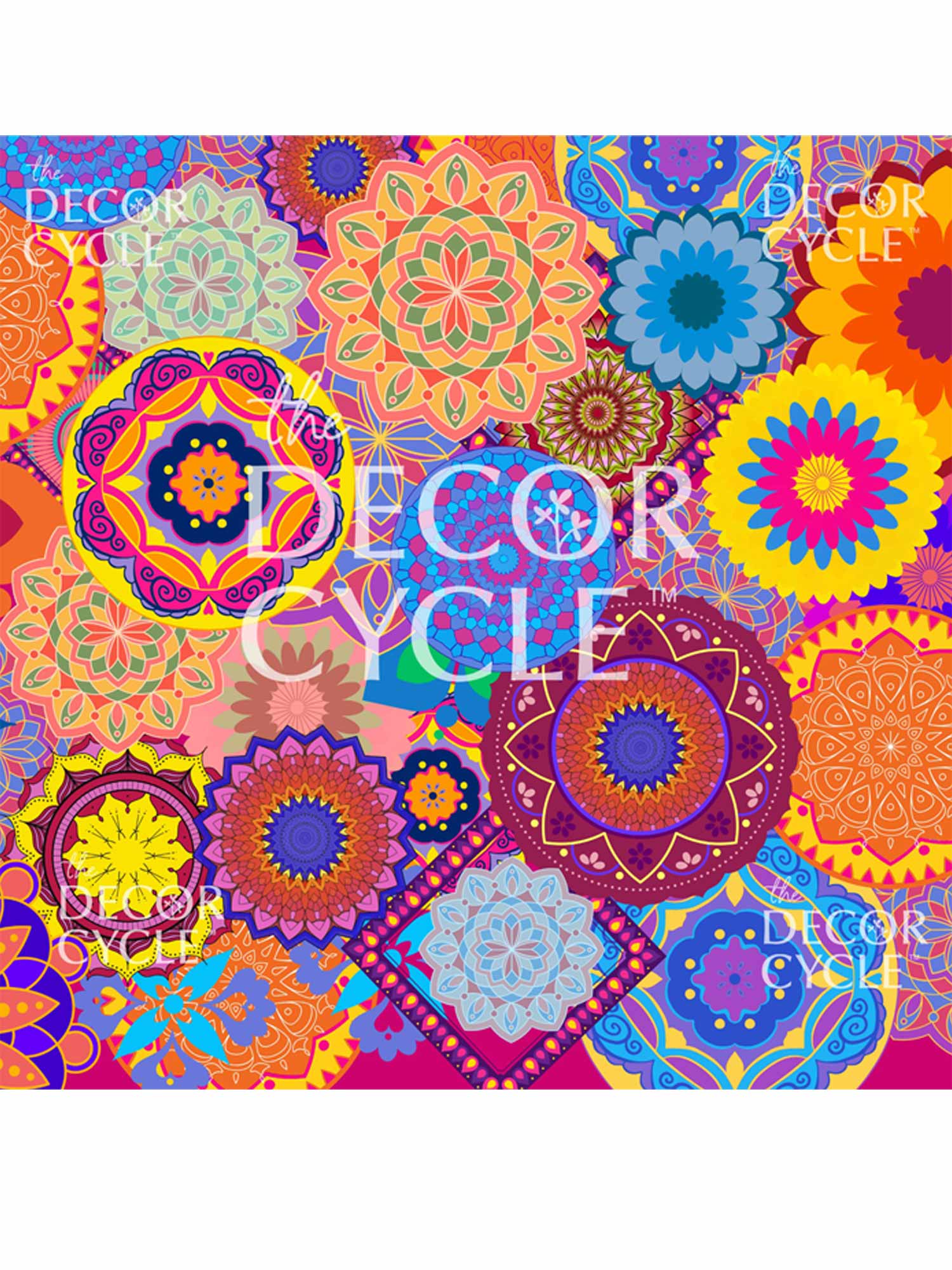 Multi coloured printed Backdrop - The Decor Cycle