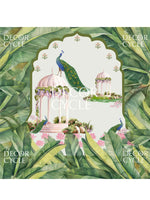 Royal Peacock Garden Backdrop - The Decor Cycle
