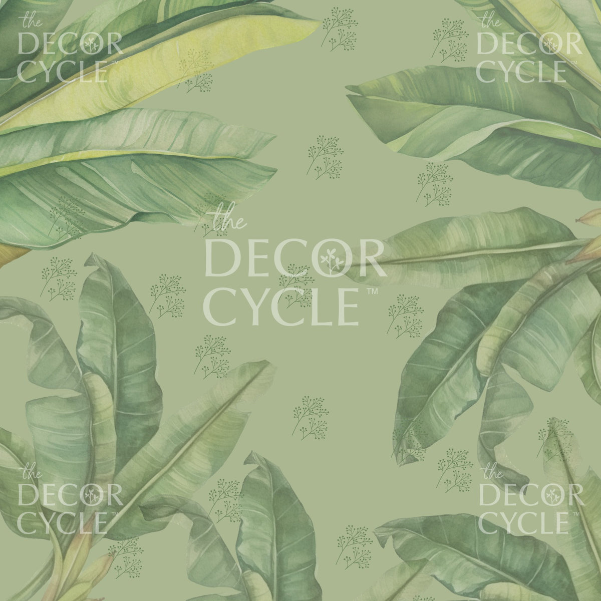 Tropical leaves Backdrop - The Decor Cycle