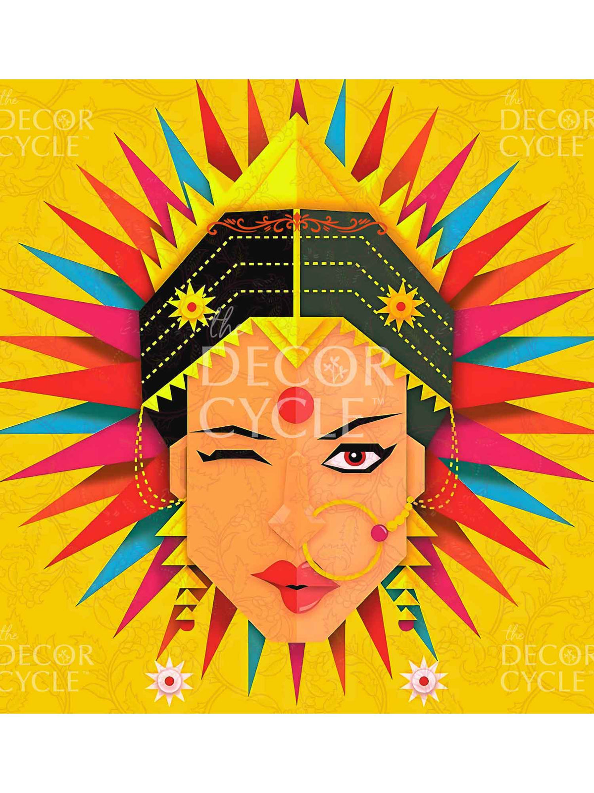 Abstract Portrait Backdrop - The Decor Cycle