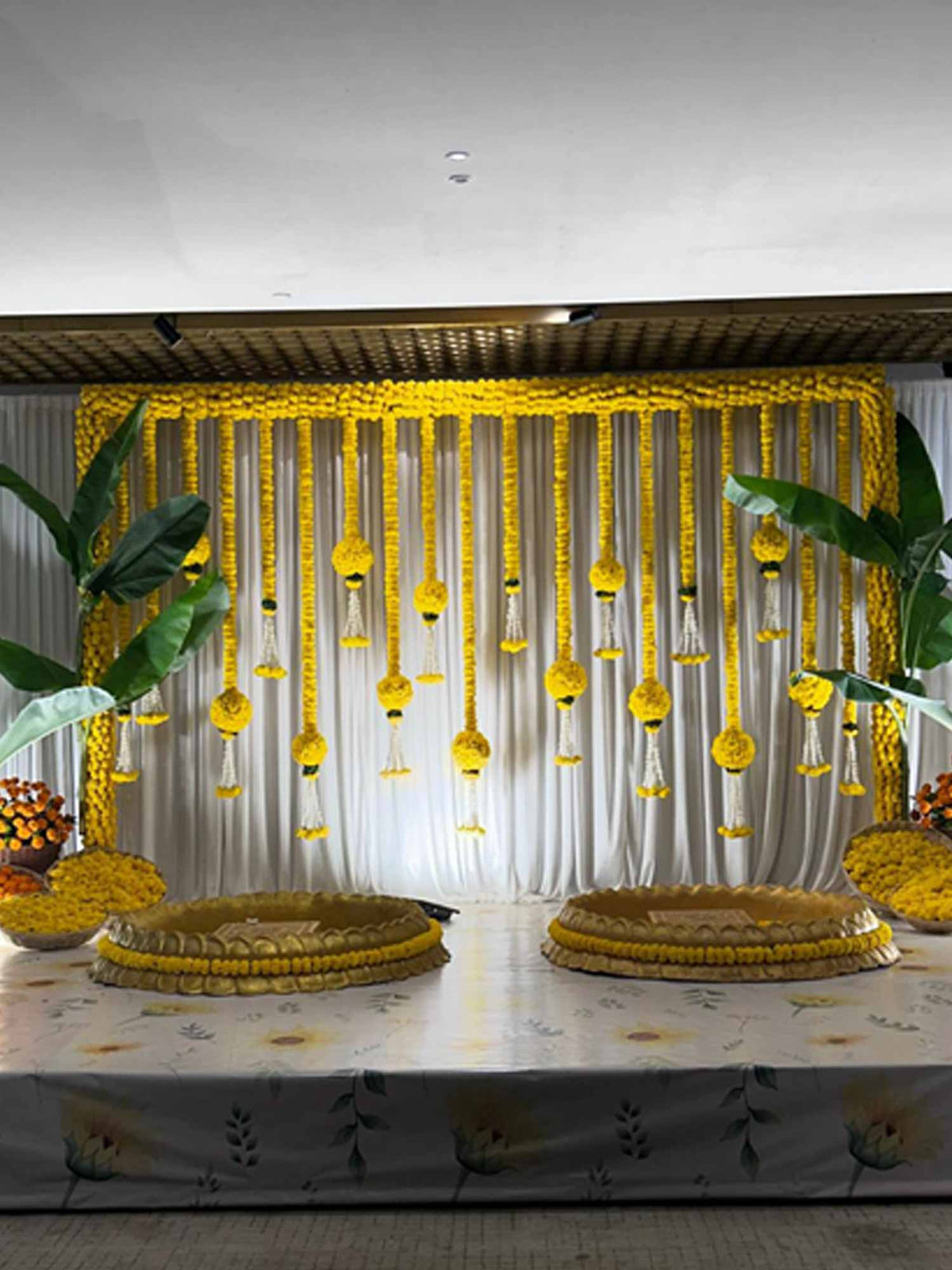 Sunflower Print Floor Covering - The Decor Cycle