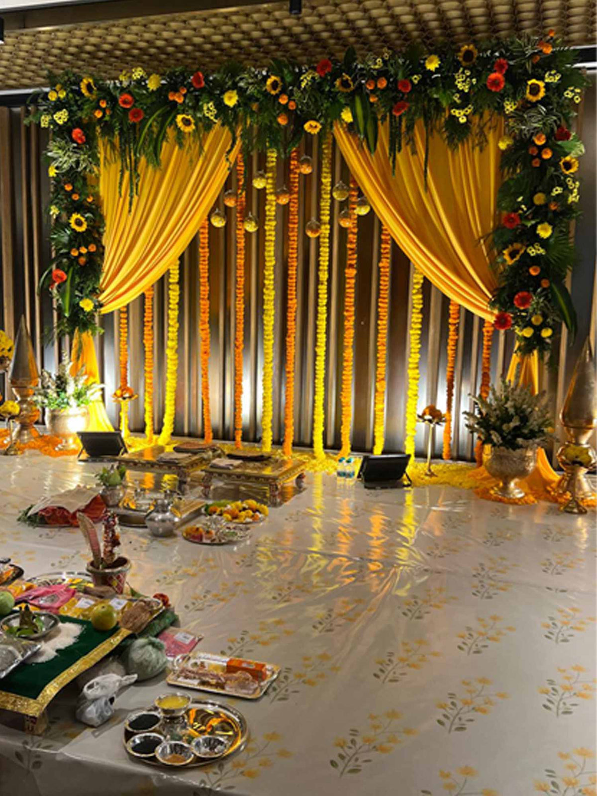 Floral Floor Covering - The Decor Cycle