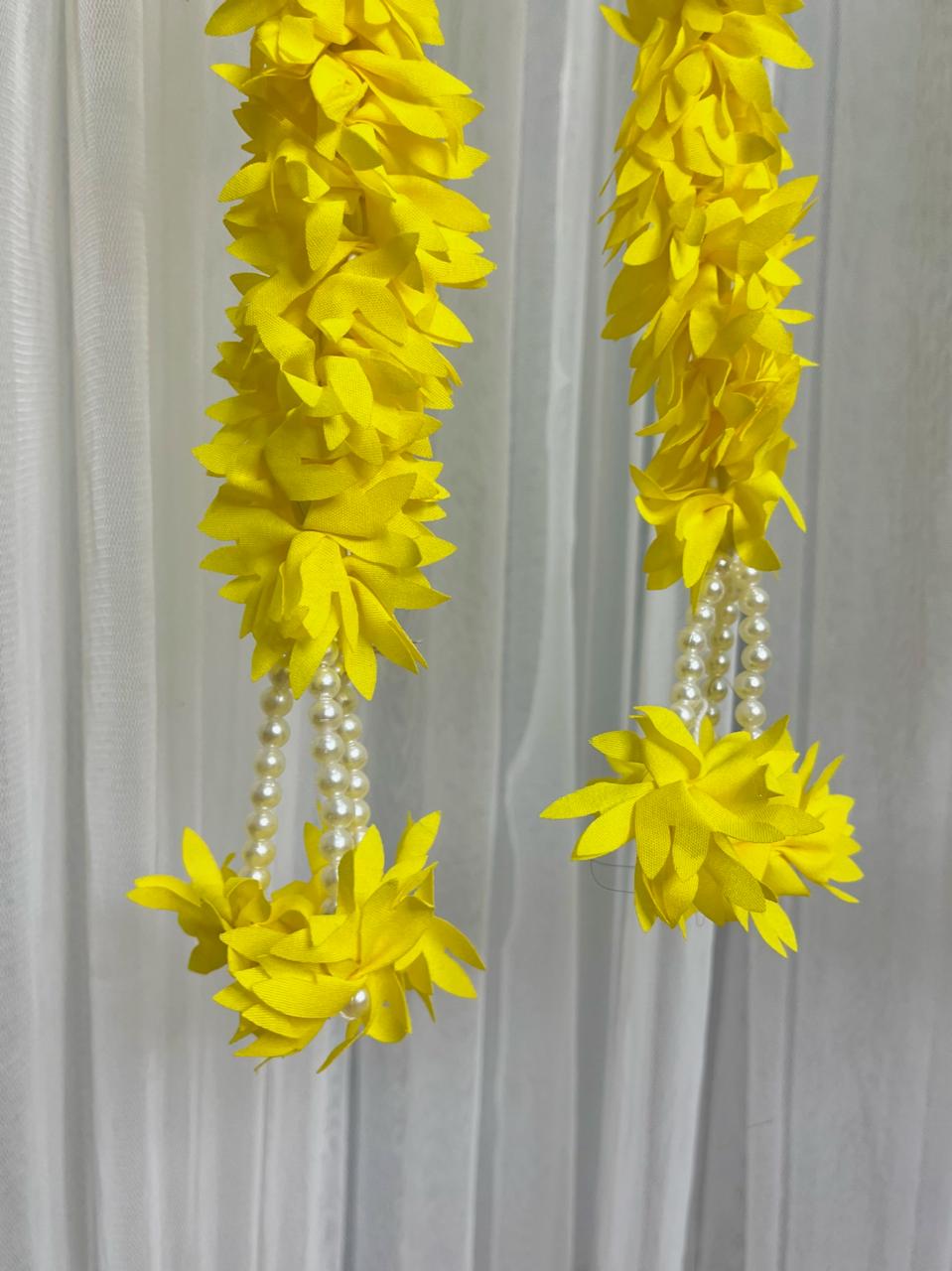 Yellow Floral Tassels - The Decor Cycle