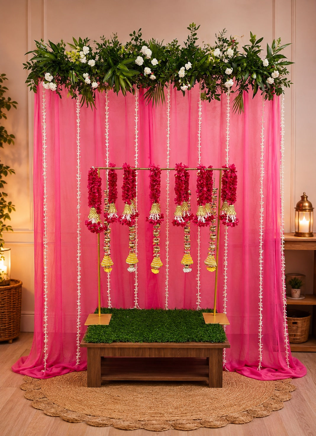 Rectangle and Pooja Backdrop Combo