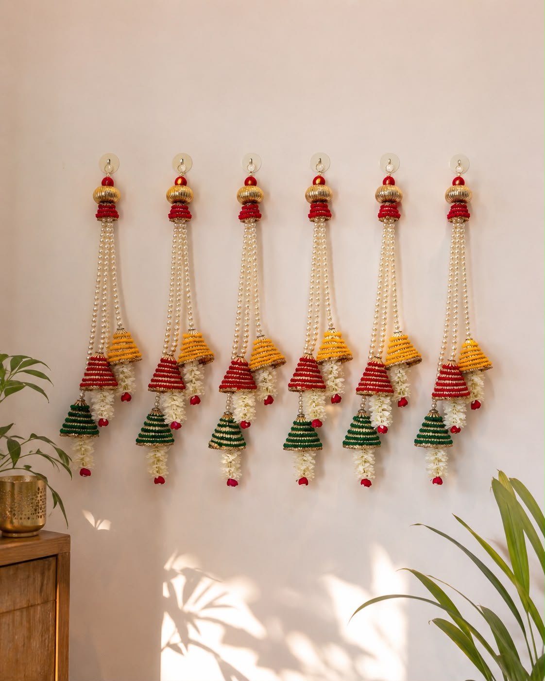 Pearl and Cone Tassels