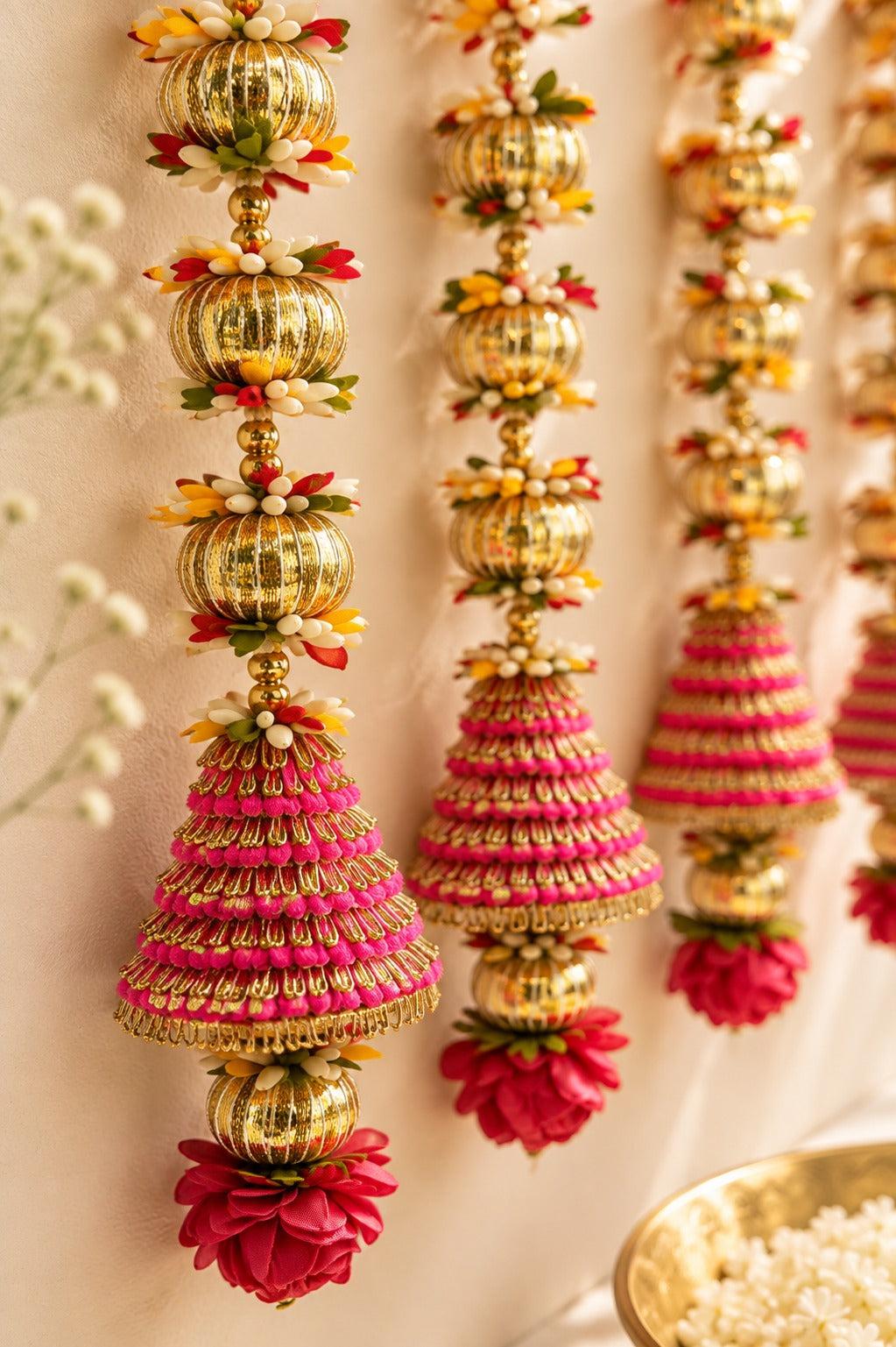 Cone Tassels (Pink)
