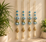 Sky Blue Rose & Pearl Hanging