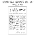 Birthday Bingo Cards - The Decor Cycle
