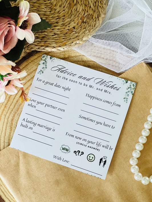Advice and wishes for the couple to make your Wedding - The Decor Cycle