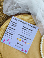 Baby's Prediction and Advice Cards - The Decor Cycle
