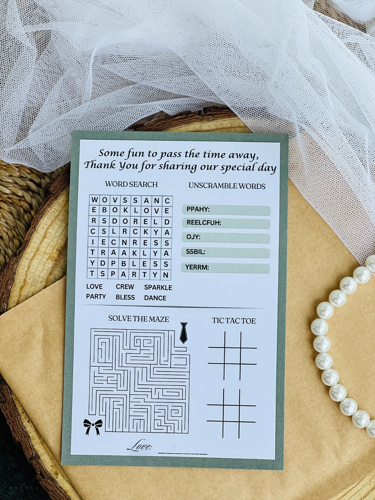 Puzzle Cards for all Events - The Decor Cycle