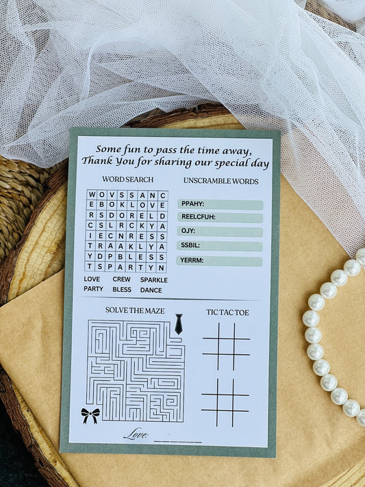 Puzzle Cards for all Events - The Decor Cycle