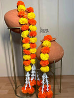 Marigold Garlands Orange and Yellow - The Decor Cycle
