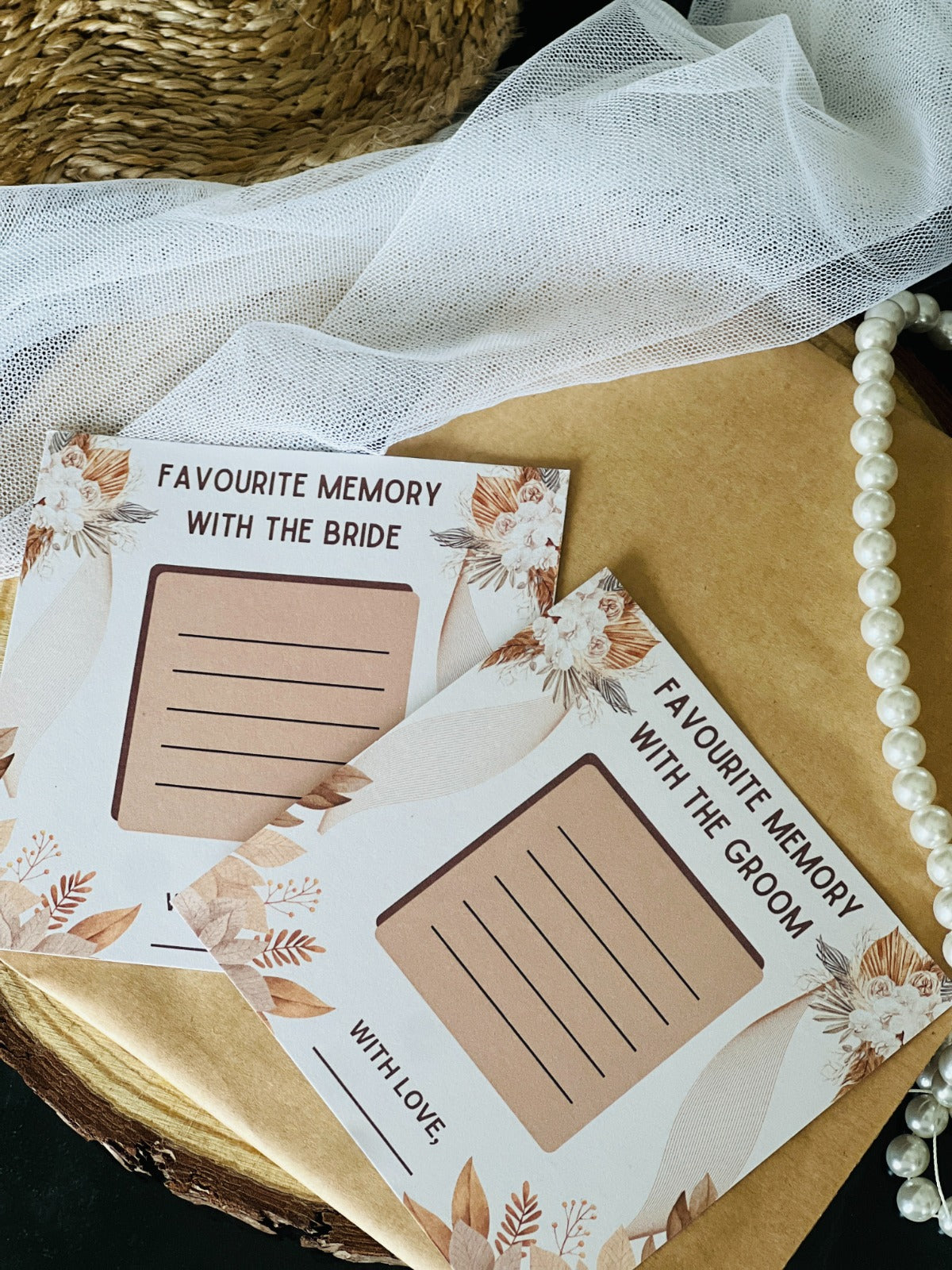Favorite Memories with Bride and Groom, Boho Theme - The Decor Cycle