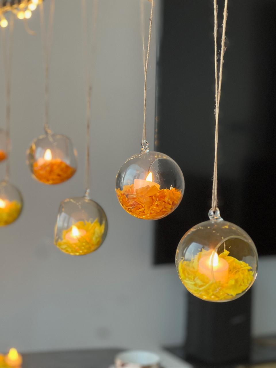 Hanging Glass Balls - The Decor Cycle