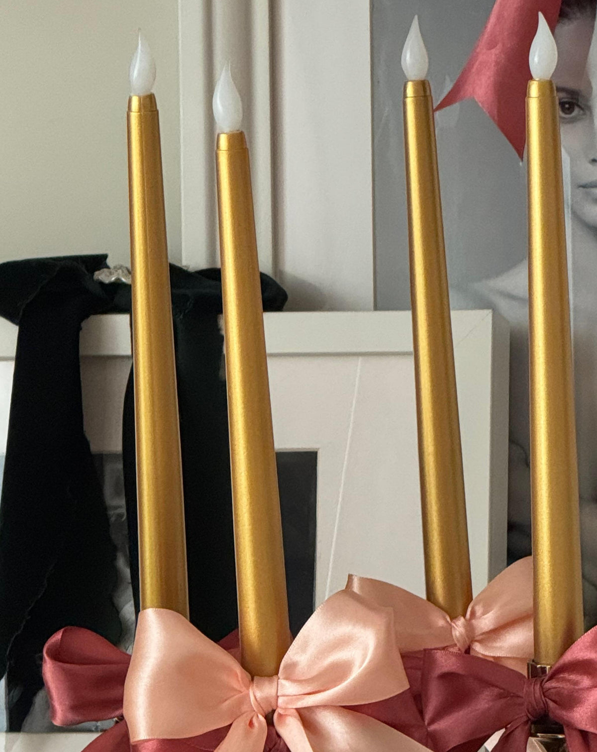 Gold Tapered Candles