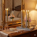 Silver and Gold Tapered Candles Combo