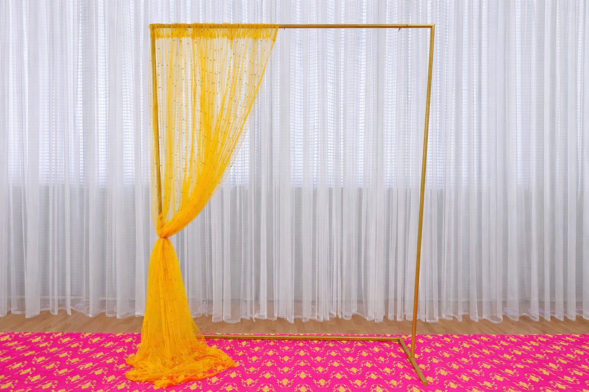 Sheer Yellow Drape