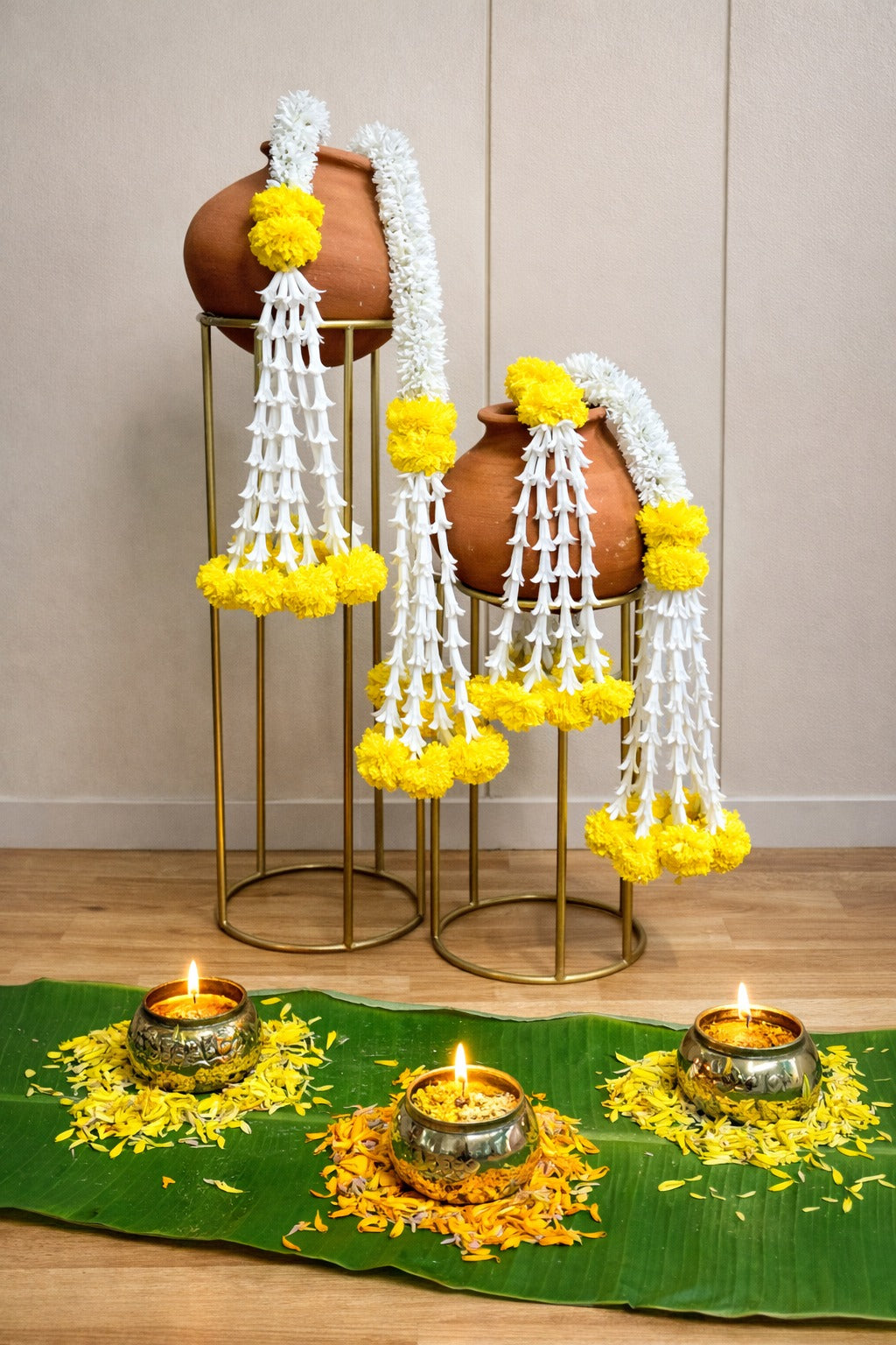 Jasmine and Marigold Garlands