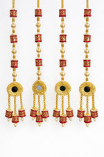 Maroon Cylindrical Tassels