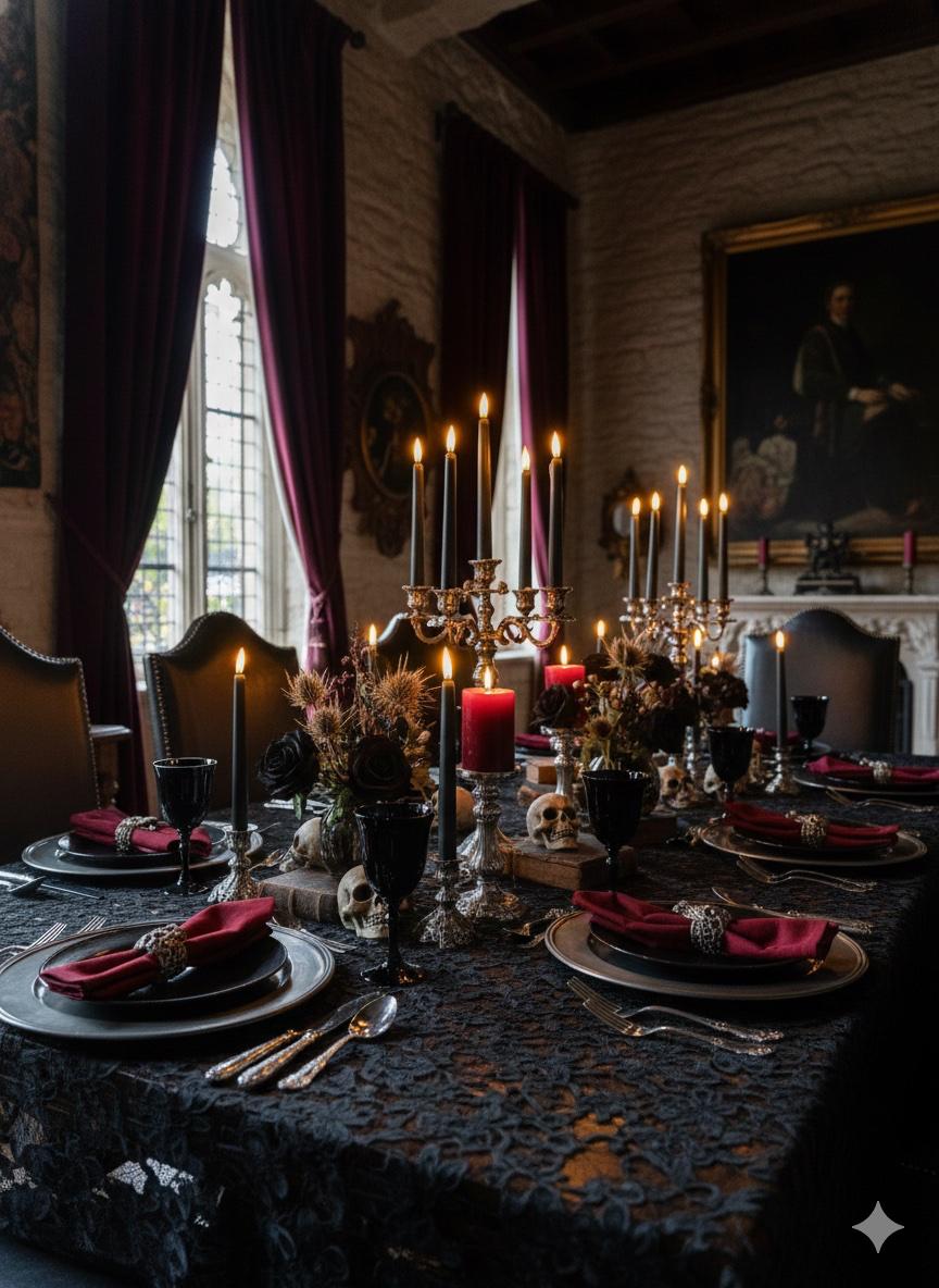 Black Tapered Candles