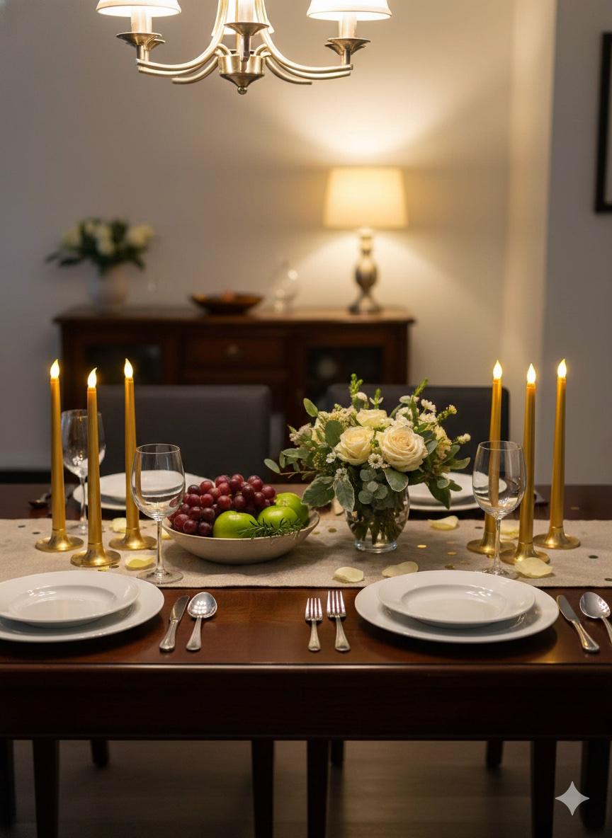 Gold Tapered Candles