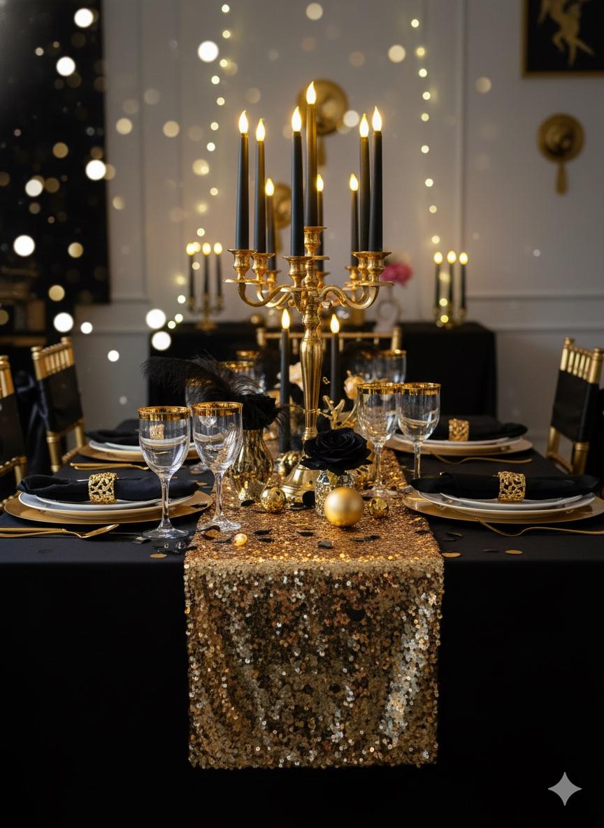 Black Tapered Candles