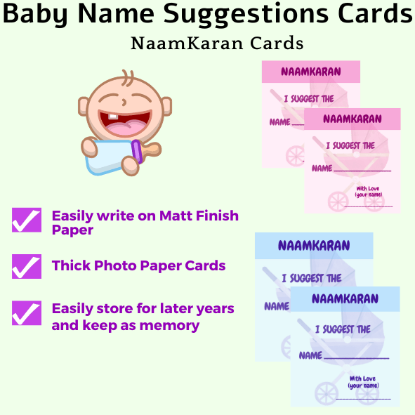 NaamKaran Baby Shower Cards - The Decor Cycle