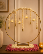 White Tassels Circle Decor