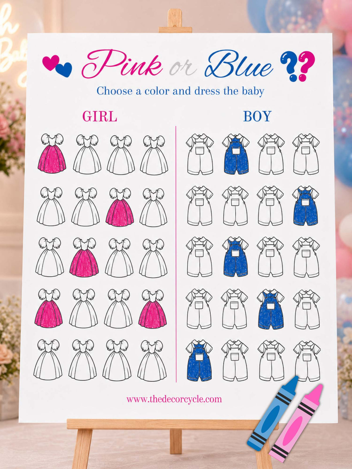 Color the Baby's Outfit Board
