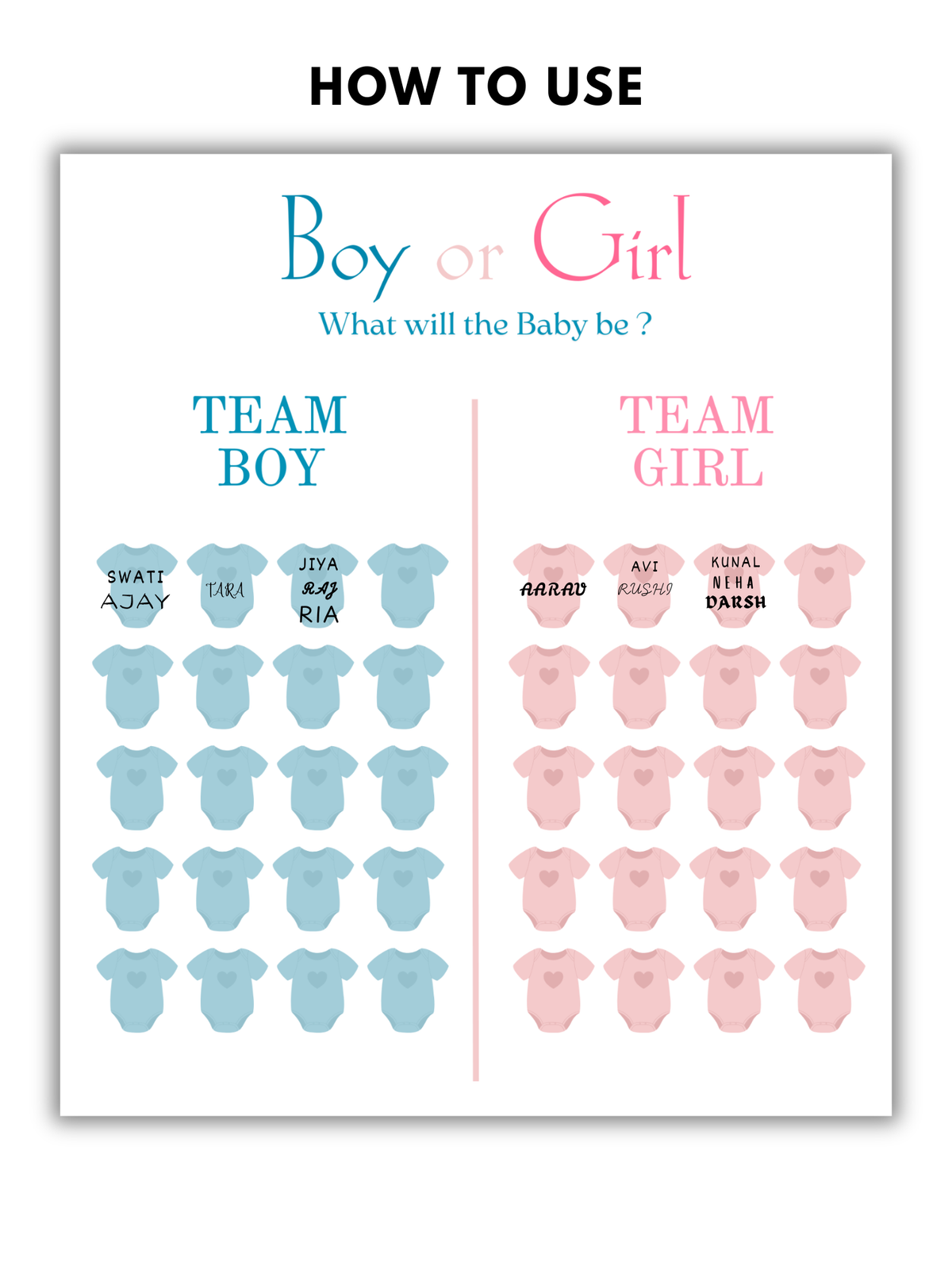 What will it be, Girl or Boy? Board (Romper)
