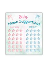 Baby Name Suggestions Board (Star)