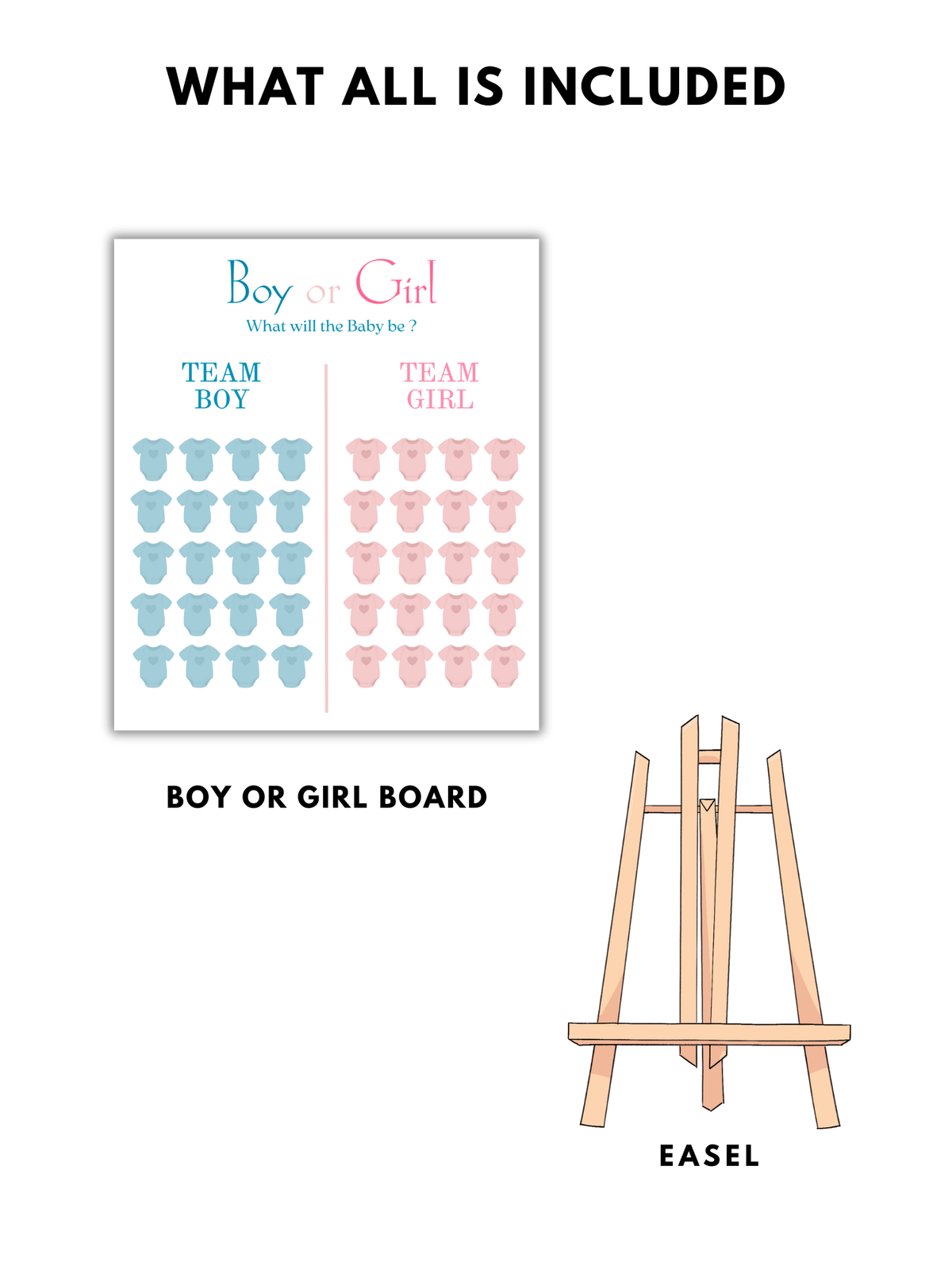 What will it be, Girl or Boy? Board (Romper)