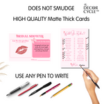 Bridal Shower Combo Cards (Bow Theme) - The Decor Cycle